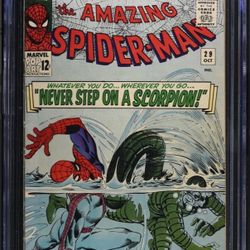 The Amazing Spider-man Comic Book #29 Mid Grade CGC 4.5 1965 KEYMarvel Scorpion