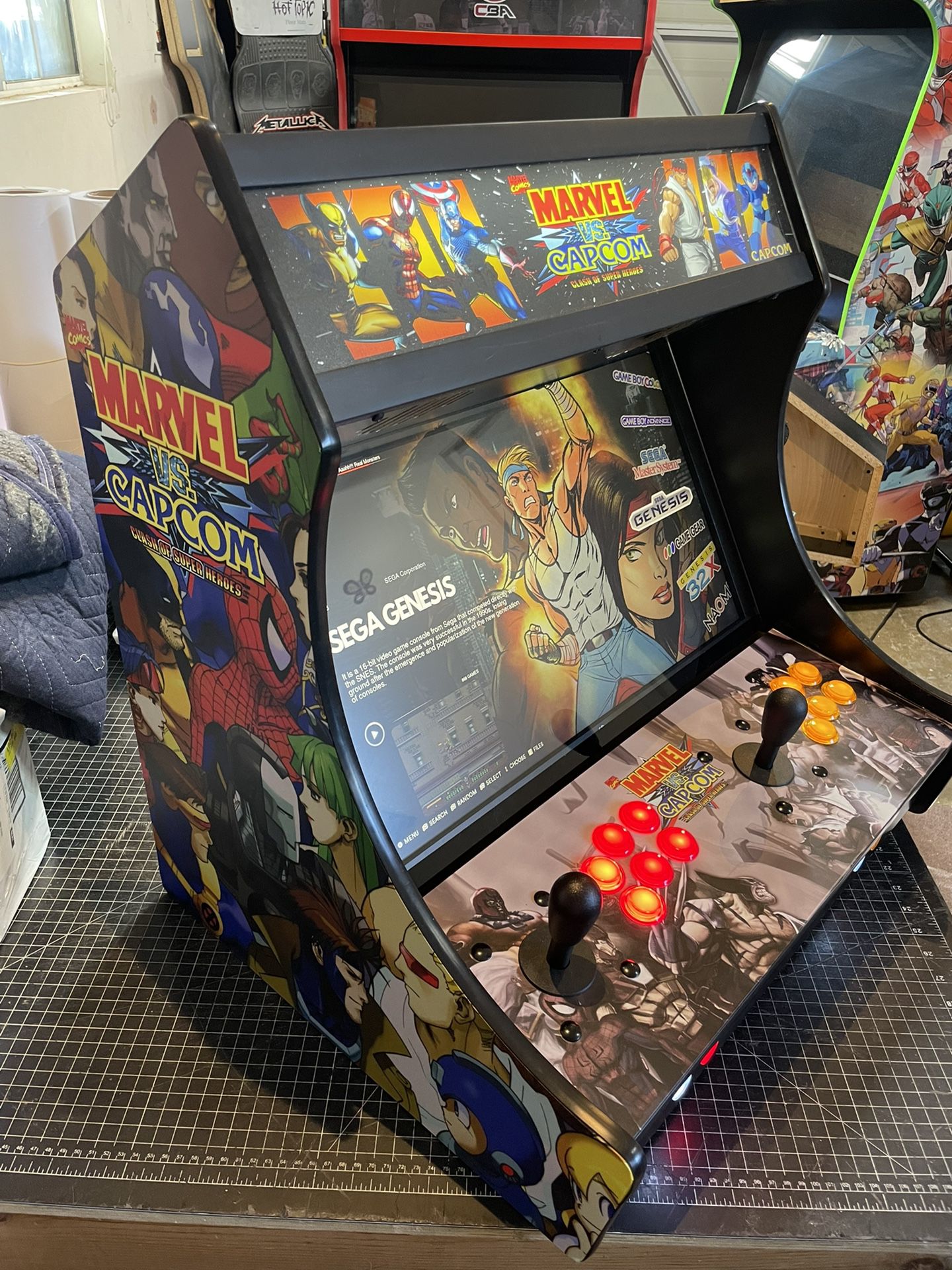 Arcade BarTop 23” LCD 8000 Games Marvel Vs Capcom Themed for Sale in ...