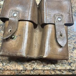 Antique Ammon Pouches  And Backpack