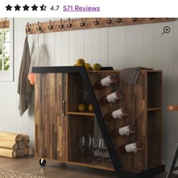 Bar Cabinet (w/wheels)