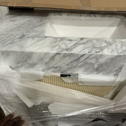 All Metal  Bathroom Single 36 Inch Vanity 