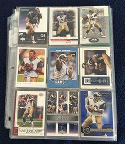 Kurt Warner Football Card Lot 40+ Rams HOF QB Upper Deck Fleer Topps