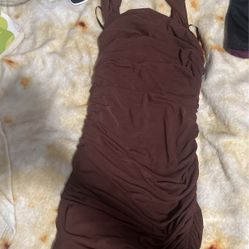 Brown Mini Dress