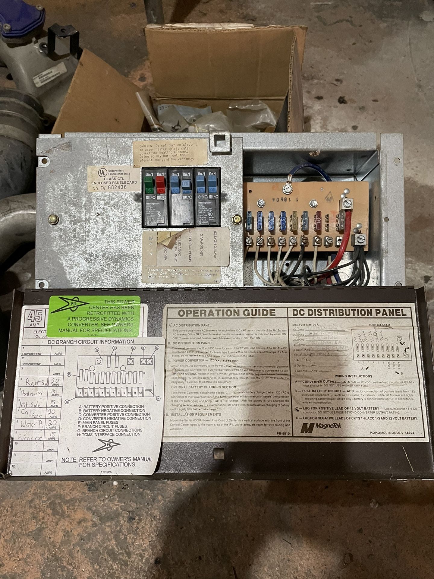 RV electric panel