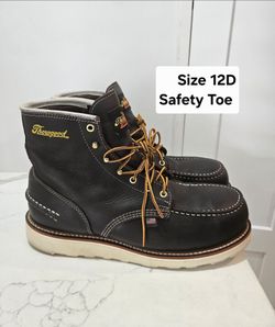 Thorogood Steel Toe Work Boots Size 12D
