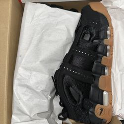 Nike Air More Uptempo Low Black Gum Size 10.5 mens