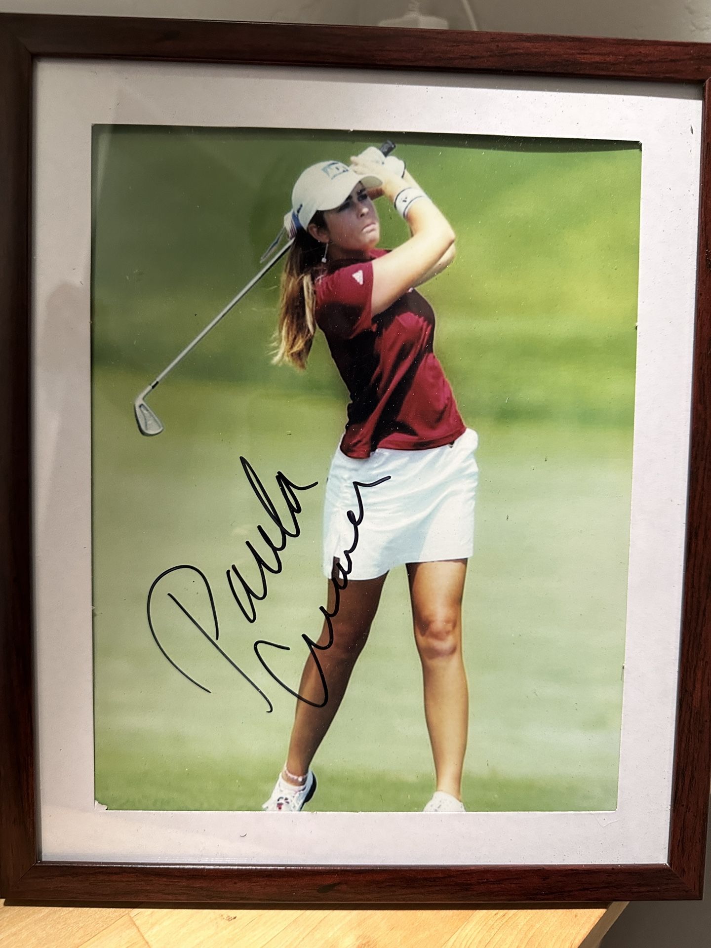 Paula Creamer Signed 8x10 Framed Photo