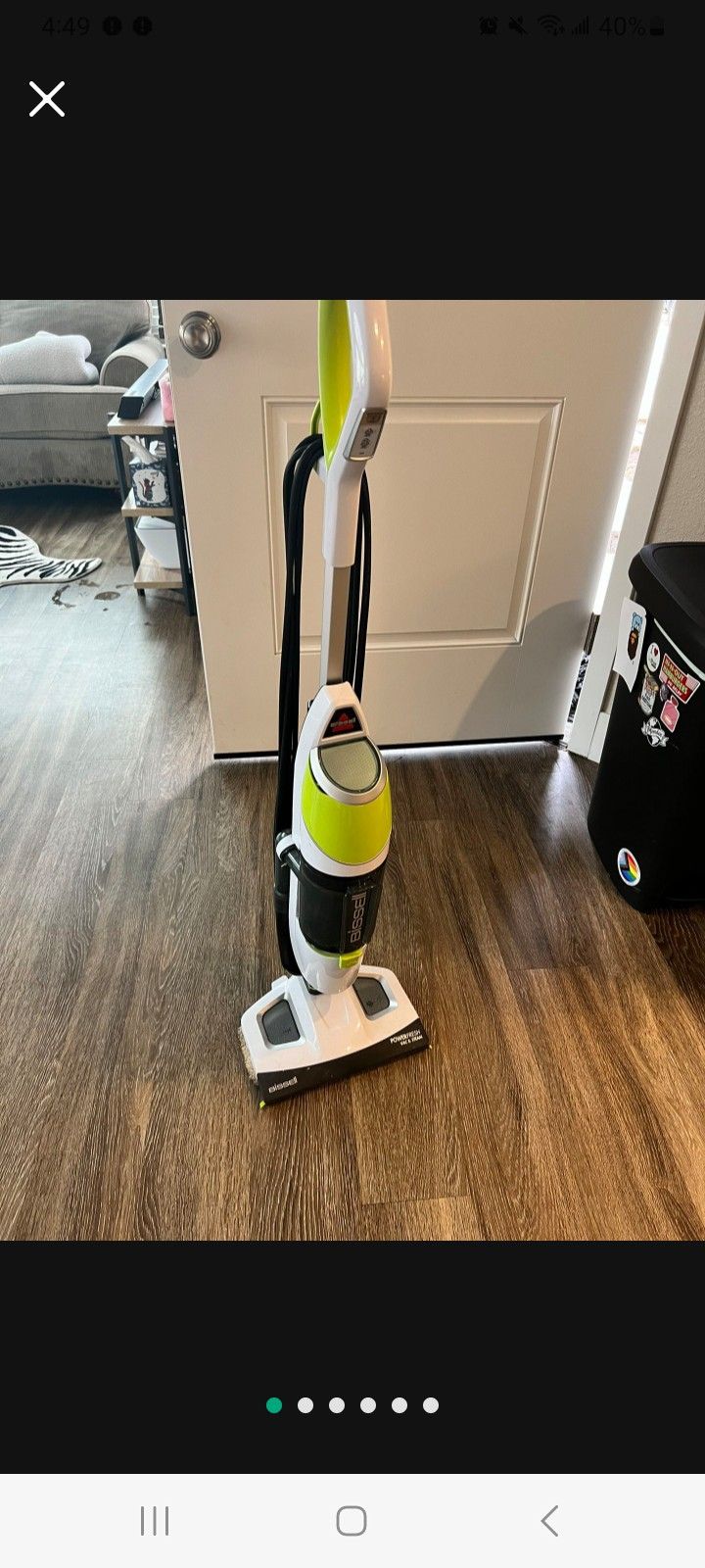 Bissell 2 In One Vaccum And Steam Mop