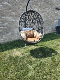Egg  Chair with Stand For Sale