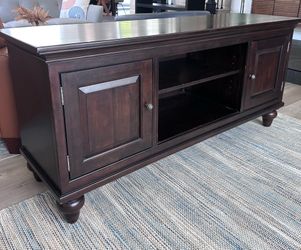 Solid wood entertainment console!