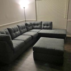 Financing & Delivery Available: Brand New Grey Sectional