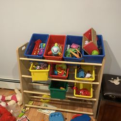 Toy Organizer With Bin