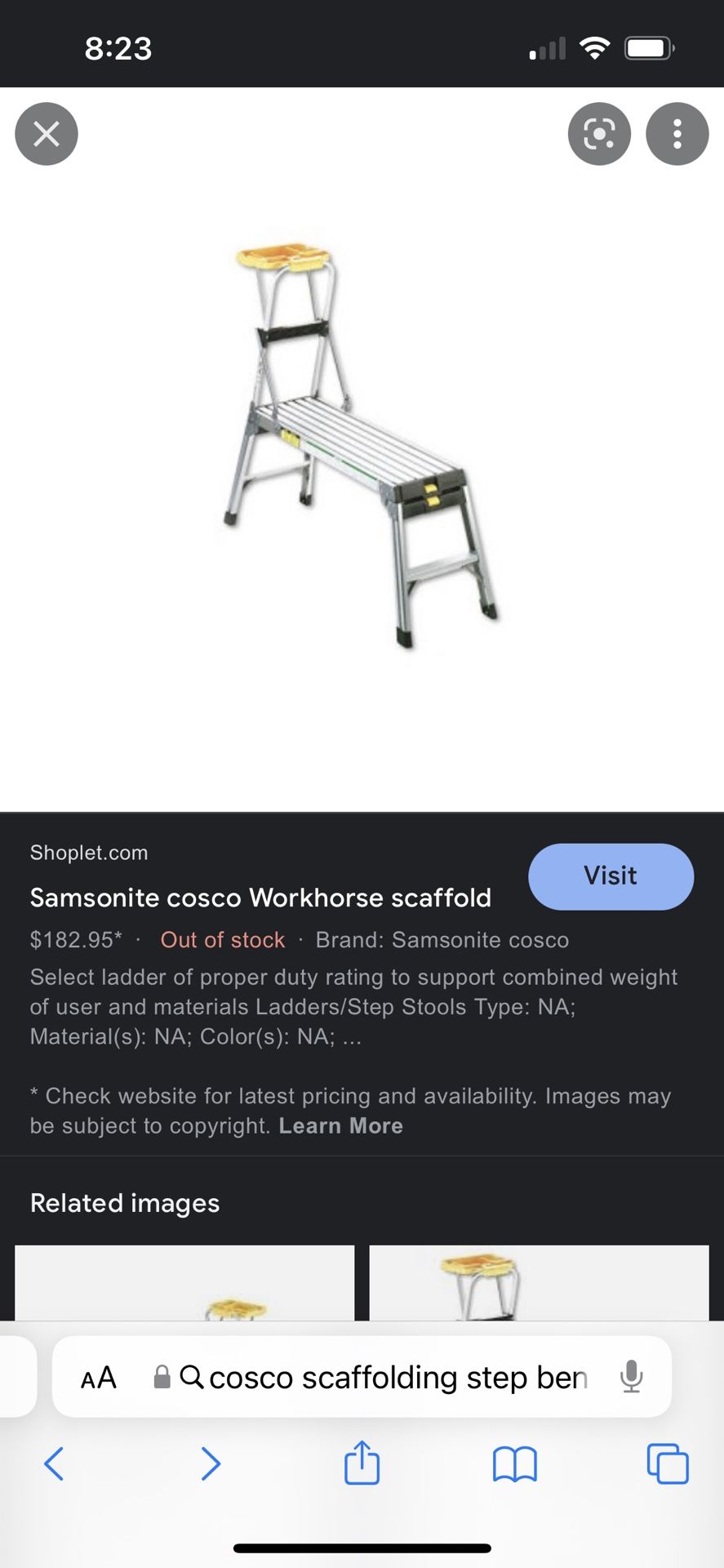 Cosco Workhorse Scaffolding