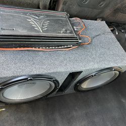 12 Inch Subs And Amp Both $