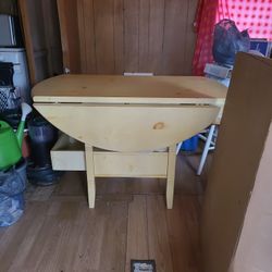 2 Sided Dop Leaf Table With Drawer 