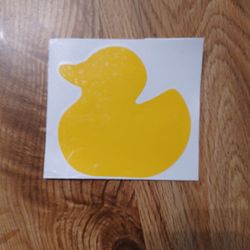 Car Window  Glass Decal  Duck Please Read Below