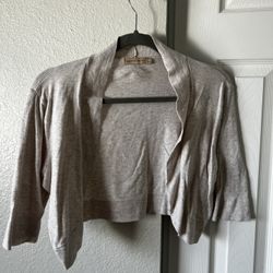 Beige Cardigan Large