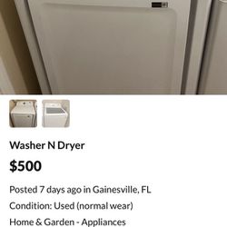 Washer And Dyer 