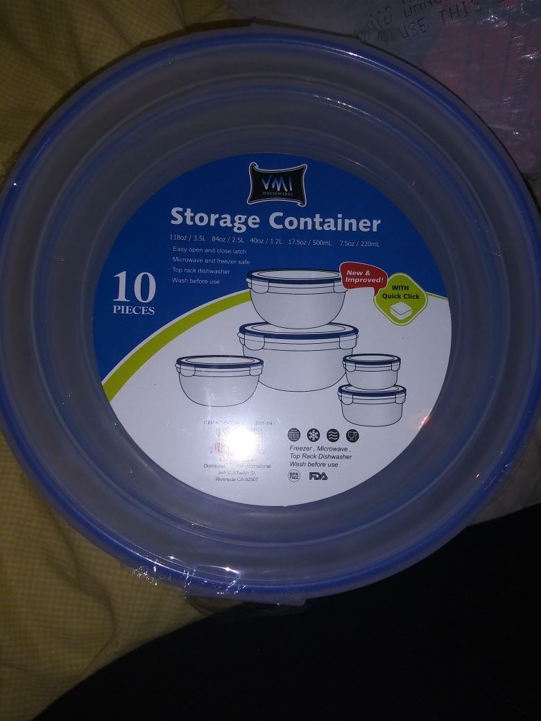 Storage containers set of 5