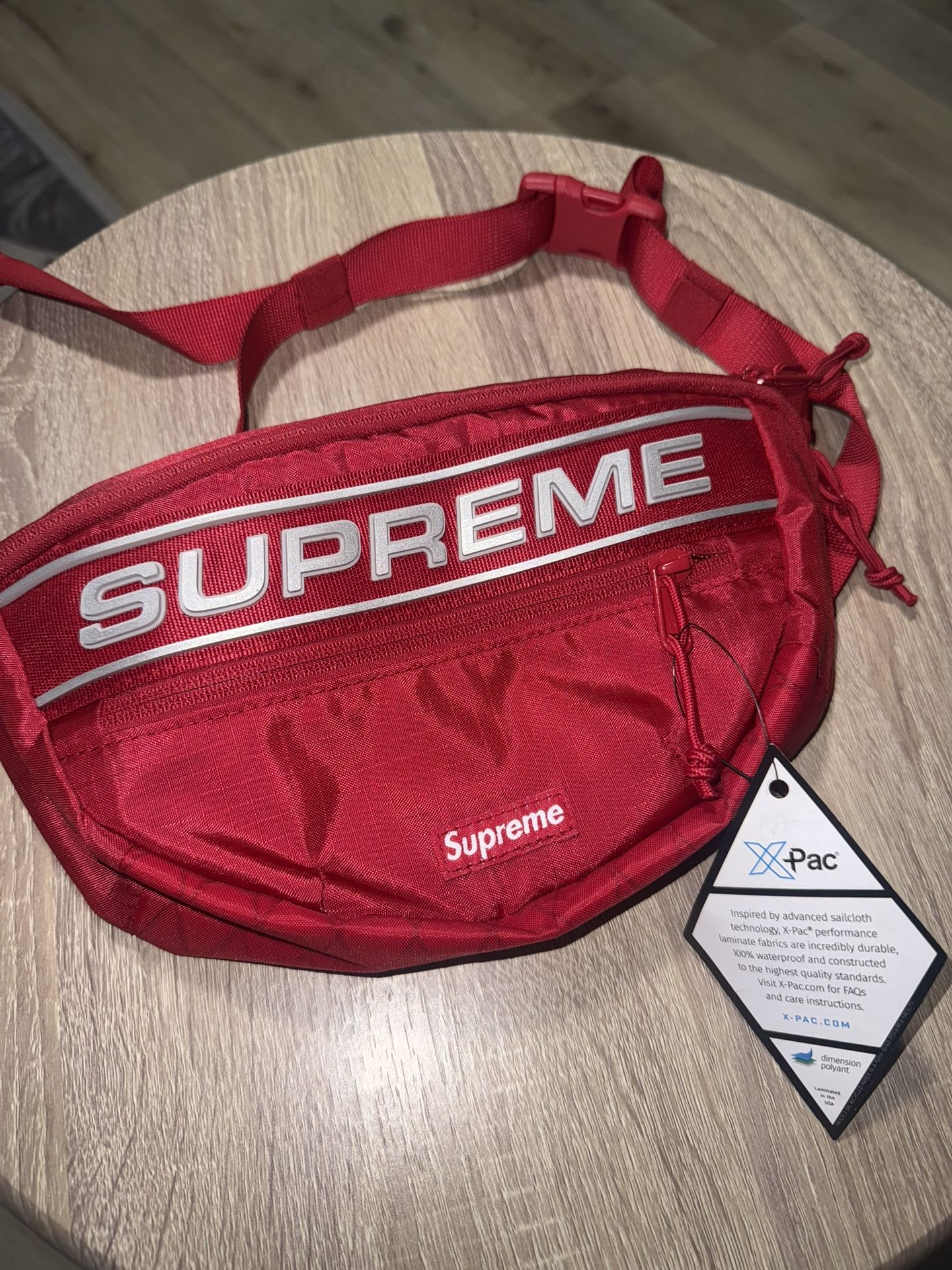 Supreme Logo Waist Bag Red