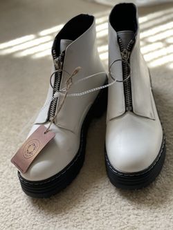 Seven7footwear Boots Faux leather with zip