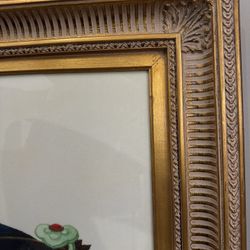 36x48 Inch Ex-Large Heavy Gold Leaf Frame With Glass