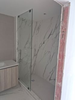 Shower glass