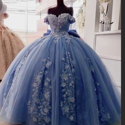 Sweet 16 Or 15 Dress, Light Blue, M-L, 