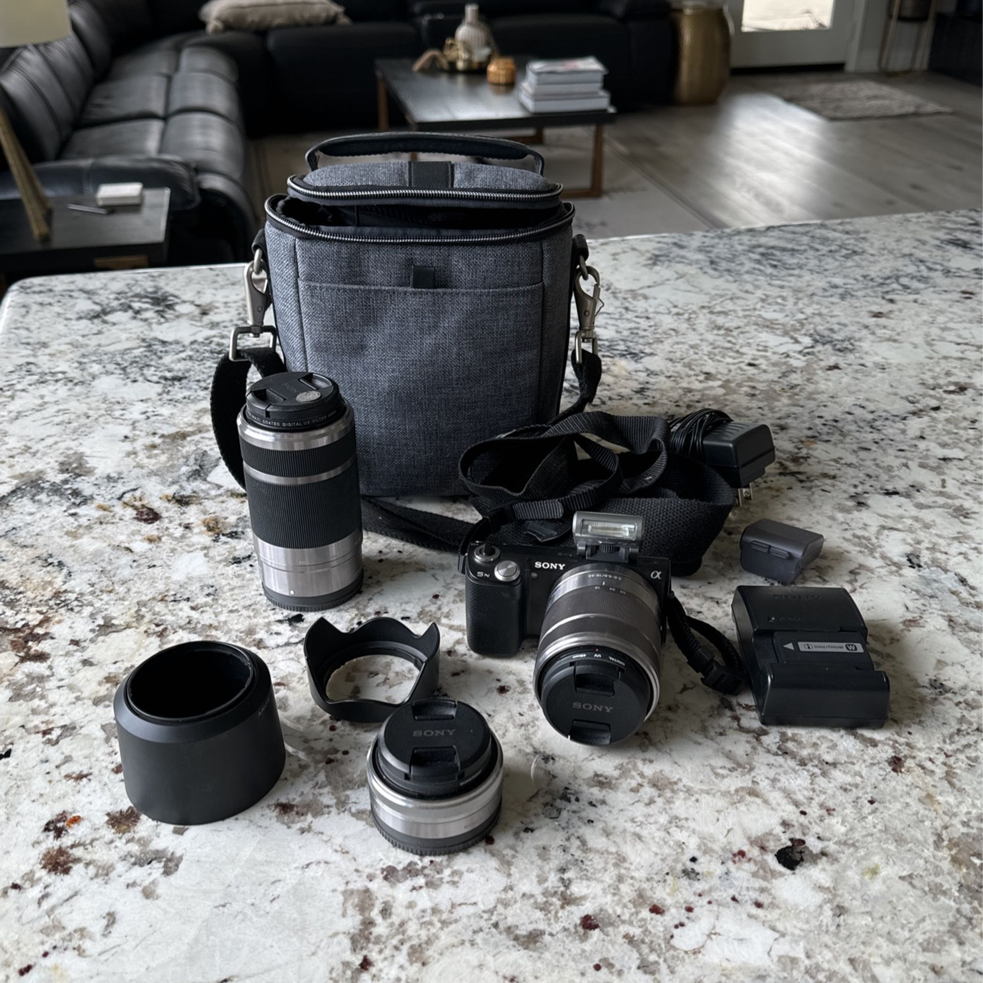 Sony Camera Lenses And Case