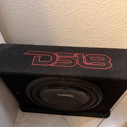 DS18 box with 12” subwoofer and built in amp