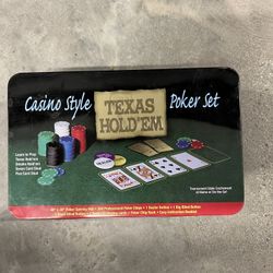 Poker Chips With Playing Cards