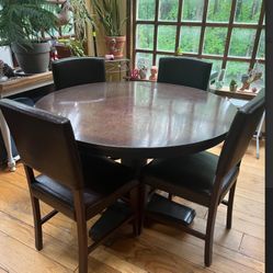 46” Inch Table and Chairs