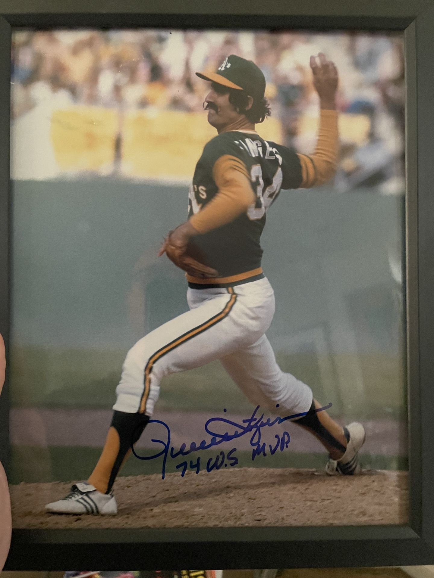 Rollie Fingers Signed MVP Photo And HOF Signed Baseball