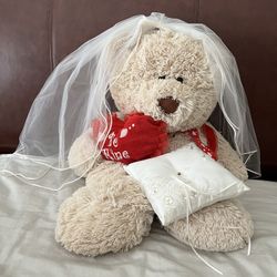 Wedding Veil with Ring Pillow