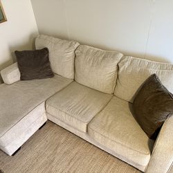 Living Spaces Couch with reversible chase