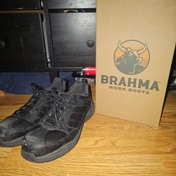 Brahma Steel Toed Workman Boots (Color-Black/Size-Mens 11)