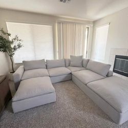 BRAND NEW LIGHT GREY MODULAR SECTIONAL SAME DAY DELIVERY 