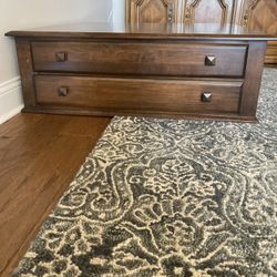 Ethan Allen Coffee Table With 4 Drawers