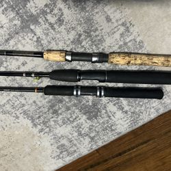 Fishing Rods - Falcon, Berkley, and Mitchell. Poles