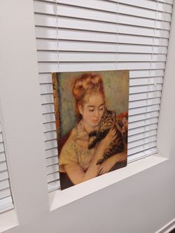 Renoir Woman With Cat