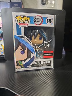 Psa cert giyu signed funko pop