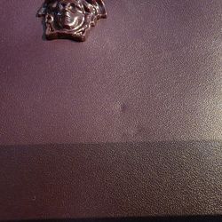 Versace Leather Clutch - Deep Purple