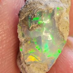 6.95ctw Rough Ethiopian Fire Opal Rough UnPolished Crystal Untreated 