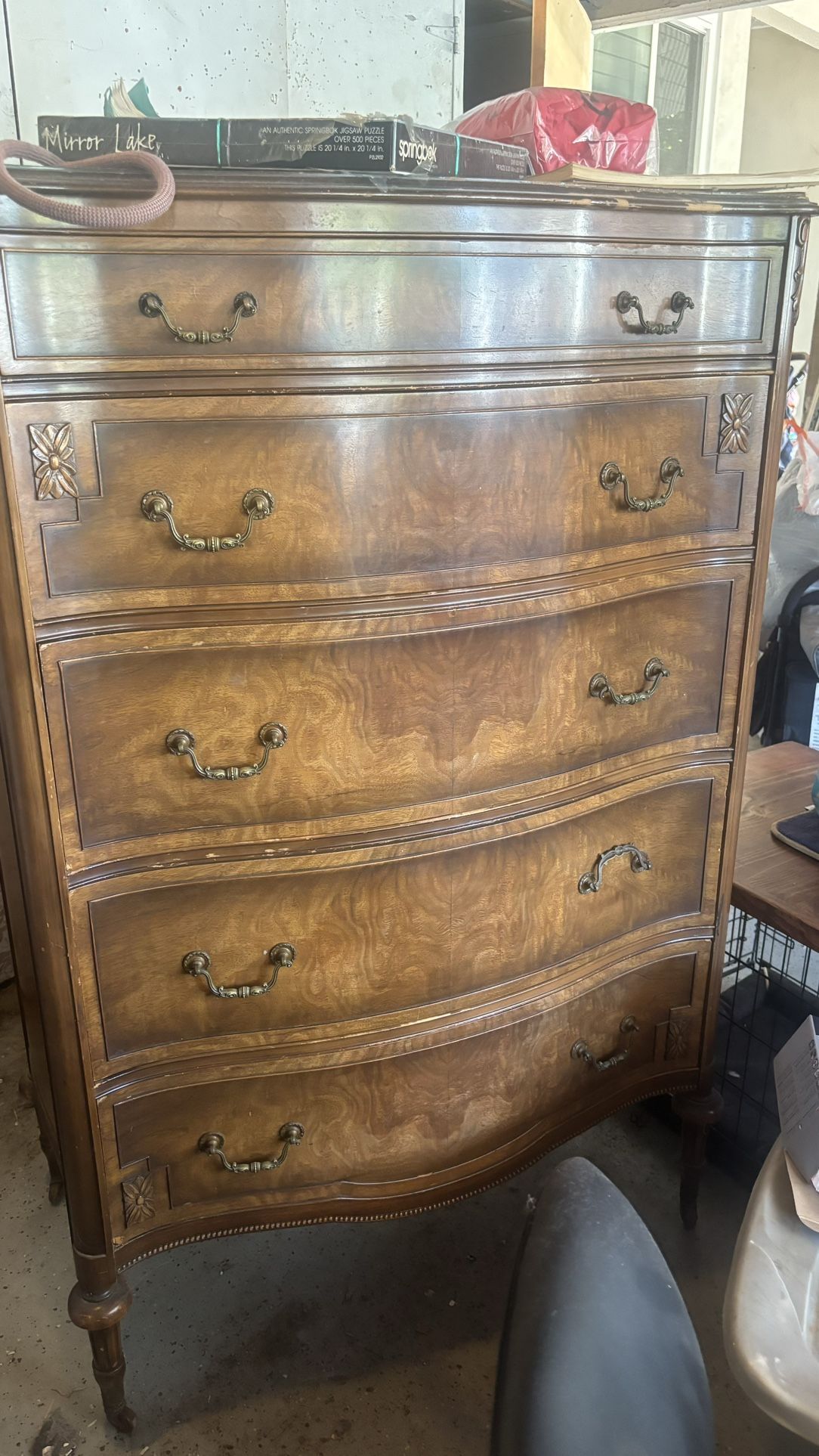 Solid Wood Antique Dresser