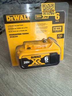 DEWALT DCB206 20V MAX 6.0Ah Lithium Ion Battery
