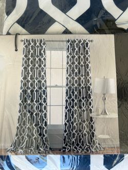 95’ Trellis Drapery panels (Blue)