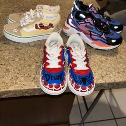 Nike, Vans, Fila And Sketchers Shoes.
