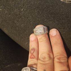 Beautiful Sterling Silver Engagement Ring 