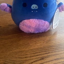 Squishmallow Milan Blue/Pink/Purple Bat with Tags 10”