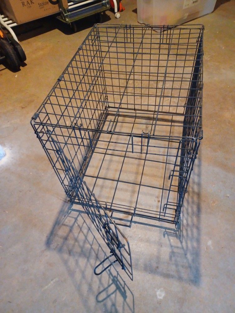 24" Wire Kennel Dog Crate Collapsible Animal